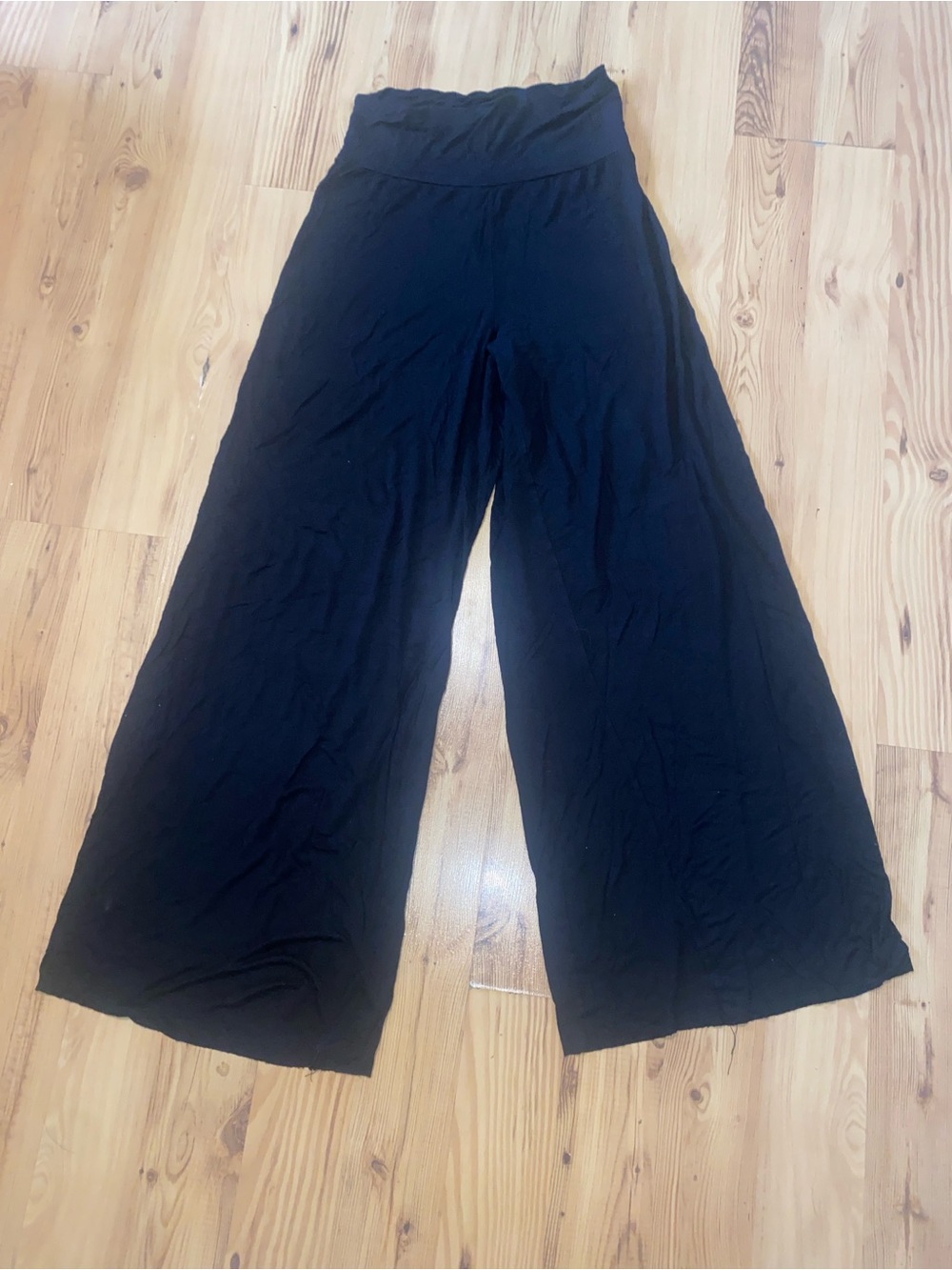cezanne Black Wide-Leg Palazzo Pants